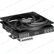 Кулер для процессора PCCooler RC600-67 (125W, 4-pin PWM, 67.5mm, Al, 4x6mm, 1x120мм, 62.5CFM, 32.5dBA, 2300RPM, S: 1851/1700/1200/115X, AM5/AM4, черный)