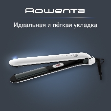 Выпрямитель для волос Rowenta Easyliss Pure SF1628F0 белый/серый, 25 мм, 200 °C, 1 режим