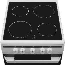 Плита электрическая Hansa FCCW54002 белый, конфорок 4 шт, духовка 68 л, 50 см x 85 см x 60 см