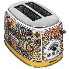 Тостер Ariete Positano 155 желтый, 810 Вт, 2 слота