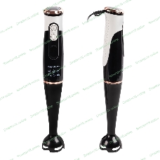 Блендер погружной Endever Sigma-83, черный/белый, мощность 1000 Вт, нож из нержавеющей стали, комплект аксессуаров,