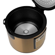 Мультиварка Centek CT-1495 Ceramic черный/золотистый, 5.0 л, 900 Вт, кнопки, 42 программы
