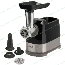 Мясорубка электрическая Scarlett SC-MG45S66 черный, 2200 Вт, 2.5 кг/мин, реверс, защита от перегрузки, насадки - 4