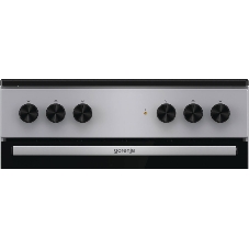 Плита электрическая Gorenje GEC6A11SG серый, конфорок 4 электрических, духовка 65 л, 60 см x 85 см x 60 см