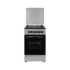 Плита комбинированная Kraft KF-FSK5302ES серый, конфорок 4 газовых, духовка 58 л, 50 см x 85.5 см x 55 см