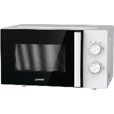 Микроволновая печь Gorenje MO20E1WH белый, 20 л, 800 Вт, переключатели - поворотный механизм