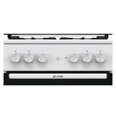 Плита комбинированная Gorenje GK5A21WH белый, конфорок 4 газовых, духовка 68 л, 50 см x 85 см x 59.4 см
