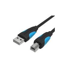 Кабель Vention USB 2.0 AM/BM - 3 м. черный VAS-A16-B300