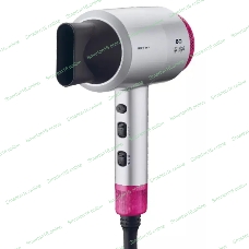 Фен BQ HD1818M серый/розовый, 1800 Вт, ионизация