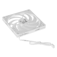 Кулер для корпуса/ Case Cooler Scythe Wonder Tornado 120 Slim White (120x120x15mm, 4-pin PWM, 34.31CFM, 26.36dBA, 2000RPM, White)