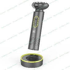 Электробритва BQ SV1002 Green-Gray. Мощность 5 Вт/Время зарядки 90 минут/Время беспроводной работы 60 минут/Влагозащита IPX6/Мытье под водой/Портативная база для зарядки