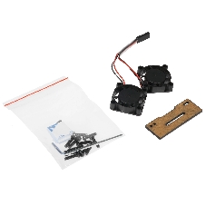 Корпус Qumo Aluminum case with black fan, Raspberry Pi 4, black(RS022)