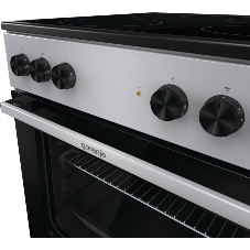 Плита электрическая Gorenje GEC6A11SG серый, конфорок 4 электрических, духовка 65 л, 60 см x 85 см x 60 см