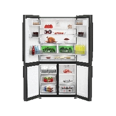 Холодильник Grundig GQN20130LXBR антрацит двухкамерный 376/165л морозилка снизу, No Frost, Side by Side