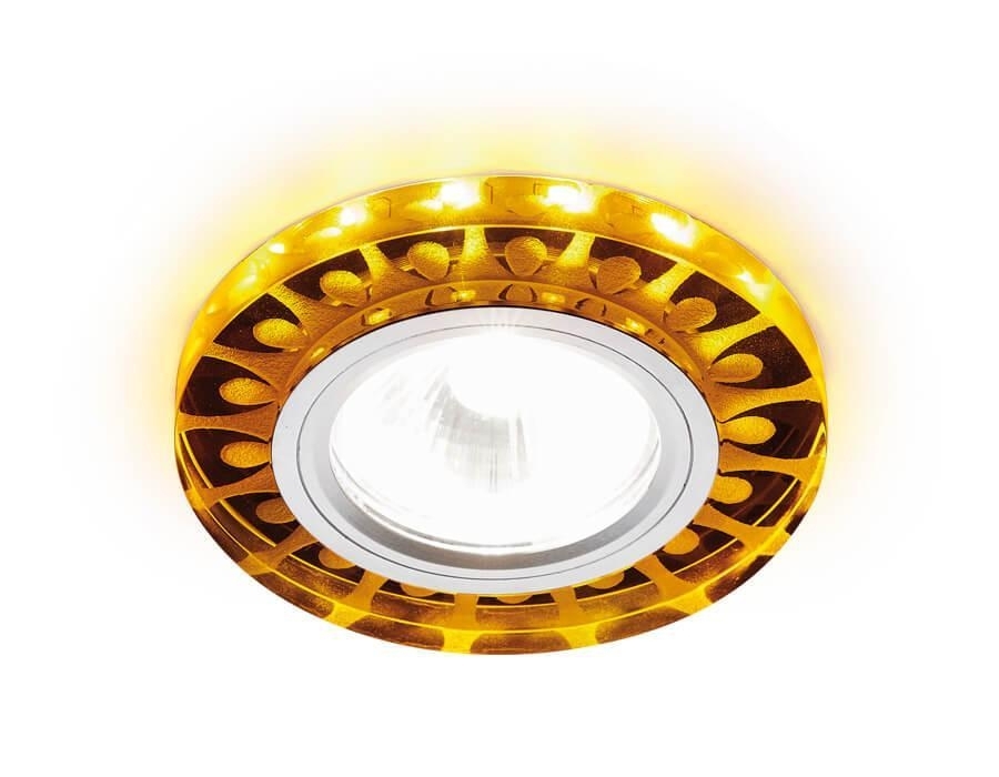 Корпус светильника S219 WH/CH/YL матовый/хром/MR16+3W(LED YELLOW)