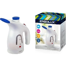 Отпариватель Ergolux ELX-GS01-С35 белый/синий, 800 Вт, 98 г/мин, 200 мл