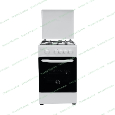 Плита газовая Kraft KF-FSK5301GW белый, конфорок 4 газовых, духовка 58 л, 50 см x 85.5 см x 55.6 см