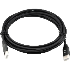 Кабель аудио-видео Cactus CS-DP-DP-1.4-5 DisplayPort (m)/DisplayPort (m) 5м. позолоч.конт. черный