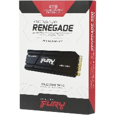 Накопитель SSD Kingston Fury Renegade, 4Tb, PCIe 4.0 x4, M.2 2280, NVMe, R/W 7300/7000, с радиатором