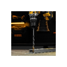 Сверло спиральное по металлу Denzel 12 x 205 мм, Р6М5, Golden Tip, удлиненное