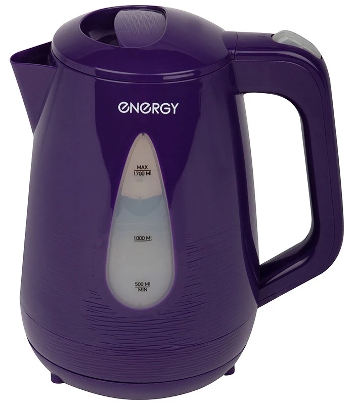 Электрочайник Energy E-214 фиолетовый, 1.7 л, 2200 Вт, скрытый нагревательный элемент