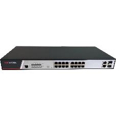 Коммутатор Hikvision DS-3E2318P, 16×1 Гбит/с PoE+ + 2×1 Гбит/с SFP, управляемый