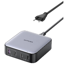 Сетевое зарядное устройство на рабочий стол 100Вт Ugreen CD328, 1хUSB-A, 3хUSB-C, PD 3.0, QC 4.0+, GaN, Space Gray (90928)