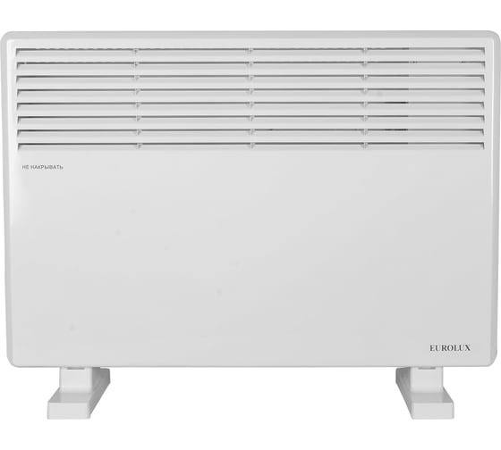 Конвектор электрический Eurolux ОК-EU-1500CH, белый, 1500 Вт, 15 м2, термостат