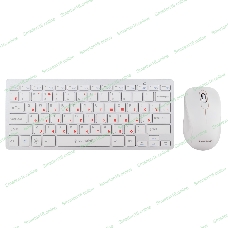Комплект клавиатура+мышь Gembird KBS-7001-RU беспроводной, USB, 1600 DPI, белый