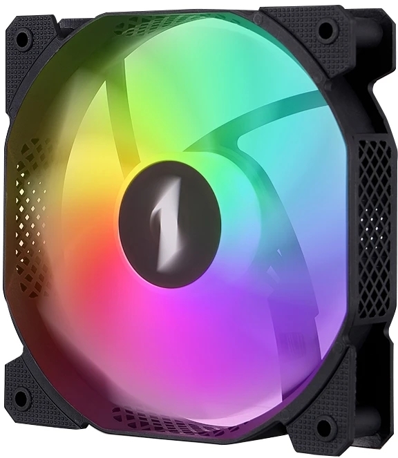 Вентилятор для корпуса 1STPLAYER F7R Black F7R-BK 120mm, 600-1800rpm, 56.34CFM, 36.99dBa, BULK