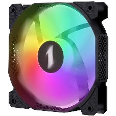 Вентилятор для корпуса 1STPLAYER F7R Black F7R-BK 120mm, 600-1800rpm, 56.34CFM, 36.99dBa, BULK