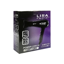 Фен LIRA LR 0706 черный, 2200 Вт