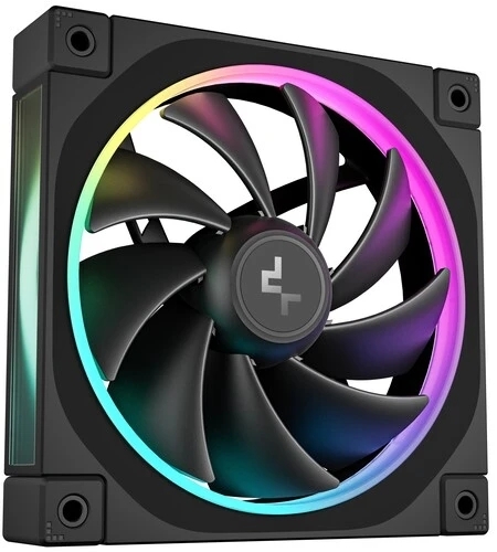 Вентилятор для корпуса DEEPCOOL FL12 черный, 120 мм, 2150 об/мин, 32 дБ, 4 pin