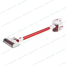 Пылесос вертикальный Harper HVC-VR01 белый/красный, питание от аккумулятора, 75 Вт, уборка сухая, пылесборник 0.8 л