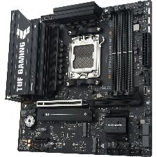 Материнская плата ASUS TUF GAMING B850M-E WIFI, AM5, AMD B850, 4xDDR5, 4xSATA, 3xM.2, 1xPCIe 5.0 x16, 1xPCIe 3.0 x1, 1xHDMI, 2xDP, 1x2.5Gb LAN, Wi-Fi 6E, Bluetooth 5.3, 1xUSB-C 10Gbps, 1xUSB-A 10Gbps, 2xUSB-A 5Gbps, 4xUSB-A 2.0, 3x3.5 мм, 7.1, mATX