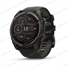 Смарт-часы Garmin Fenix 8 Solar Sapphire титановый угольно-серый DLC, черный 51мм