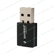 Сетевой адаптер Wi-Fi+Bluetooth Gembird WNP-UA-018 двухдиапазонный мини, 600 Мбит, USB, 802.11b/a/g/n/ac