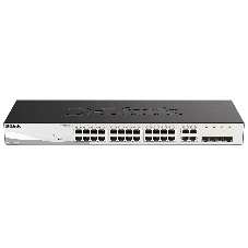 Коммутатор D-Link DGS-1210-28/F3A, 24×1 Гбит/с + 4×1 Гбит/с Combo, настраиваемый