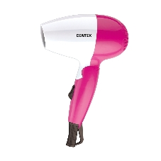 Фен Centek CT-2229 белый/розовый, 1200 Вт, компактный