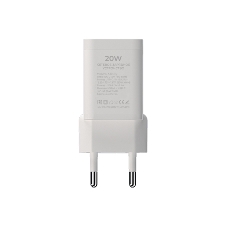 Сетевое зарядное устройство Maxvi A354PD Type-C 20W PD3.0 + USB 2.4A, белый