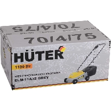 Газонокосилка электрическая Huter ELM-11А32 Grey, от сети, 1100 Вт
