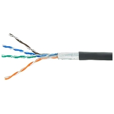 Кабель Cablexpert FPC-5051E-4-CU, FTP indoor 4x2x0.51, медный, кат.5e, однож., 305м, box, серый