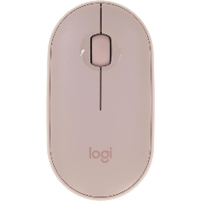 Мышь беспроводная Logitech Pebble M350 розовый, 1000 dpi, радиоканал, Bluetooth, USB, кнопки - 3