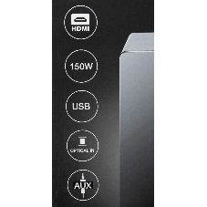 Микросистема Hyundai H-HA640 черный 150Вт FM USB BT SD/MMC/MS