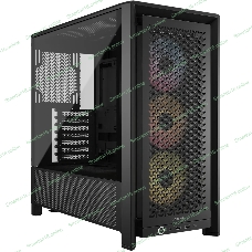 Корпус Corsair Frame 4000D RS ARGB Black, Midi-Tower, чёрный, 3 x 120 мм