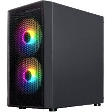 Компьютерный корпус XASTRA A305M 3FRGb Black mATX/Mesh/ tempered glass / 2x140мм + 1x120мм FRGb fans/ A305M-2FC14F-1FC12F