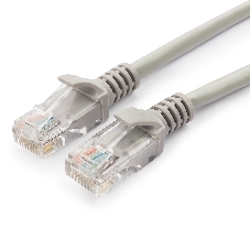 Патч-корд UTP Cablexpert PP6U-15M cat.6, 15м, литой, многожильный, серый
