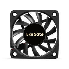 Вентилятор 12В DC ExeGate ExtraPower EP06010S2P черный 60x60x10 мм, 3000 об/мин, 24 дБ, 2 pin