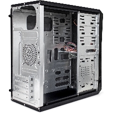 Компьютерный корпус Minitower ExeGate BA-202-UNS500 (mATX, БП UNS500 с вент. 12см, 2хUSB, аудио, черный)