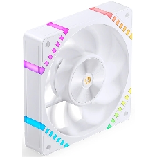 Вентилятор для корпуса JONSBO HF2-120WR Reverse (120x120x25мм, 4-pin PWM, ARGb, 63.3CFM, 29.5dBA, 2200RPM, белый)